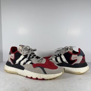 Size 10.5 Adidas Nite Jogger Scarlet Sneakers FV3872